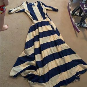 Striped flowy dress